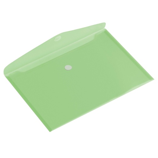 [512575] Pochette enveloppe Europel A4 paysage 335x240mm PP transparent vert