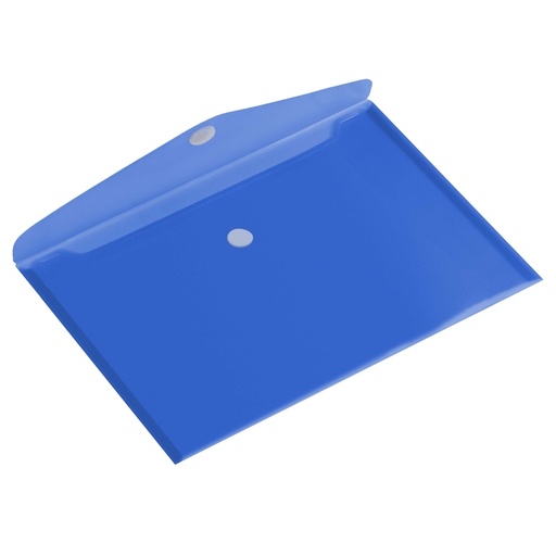 [512443] Pochette enveloppe Europel A5 paysage 250x180mm PP transparent bleu