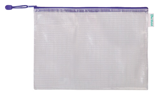 [512473] Opbergtas Tarifold met rits 330x240mm PVC blauw