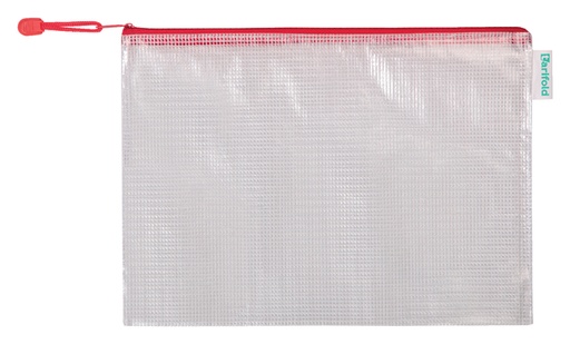 [512474] Opbergtas Tarifold met rits 330x240mm PVC rood