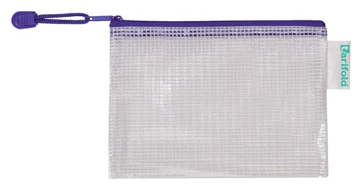 [512479] Opbergtas Tarifold met rits 175x125mm PVC blauw
