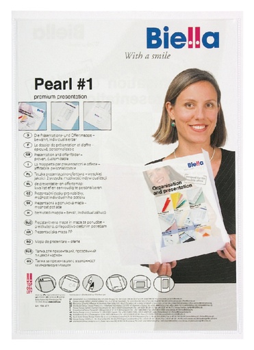 [512400] Offertemap Pearl 1 A4 met insteektas 2 flappen wit