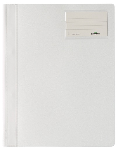 [512120] Chemise à lamelle Durable A4 PVC porte-étiquette blanc