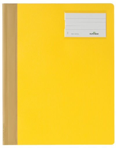 [512125] Chemise à lamelle Durable A4 PVC porte-étiquette jaune
