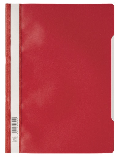 [512342] Chemise à lamelle Durable A4 PP rouge