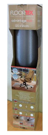 [489098] Tapis protège-sol Floortex PVC 120x90cm sol tendre pack retail