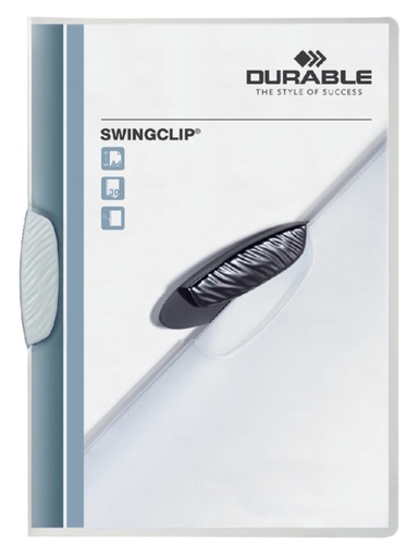 [511190] Chemise à clip Durable Swingclip 30 feuilles blanc