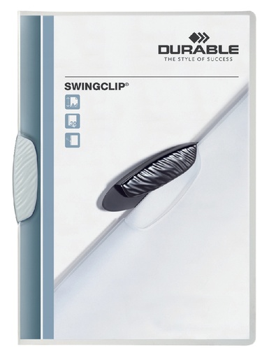 [511190] Chemise à clip Durable Swingclip 30 feuilles blanc