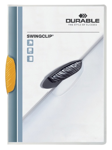 [511195] Chemise à clip Durable Swingclip 30 feuilles jaune