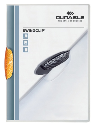 [511196] Klemmap Durable Swingclip 30 vellen oranje