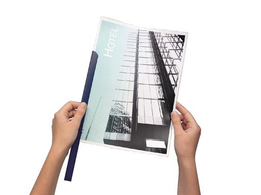 [531633] Baguette à relier Durable A4 6mm 60 feuilles bleu foncé