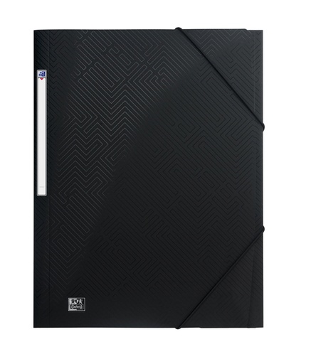 [510821] Chemise à élastique OXFORD Urban A4 PP noir