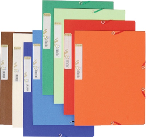 [511238] Chemise à élastique Exacompta Forever A4 3 rabats 380g assorti