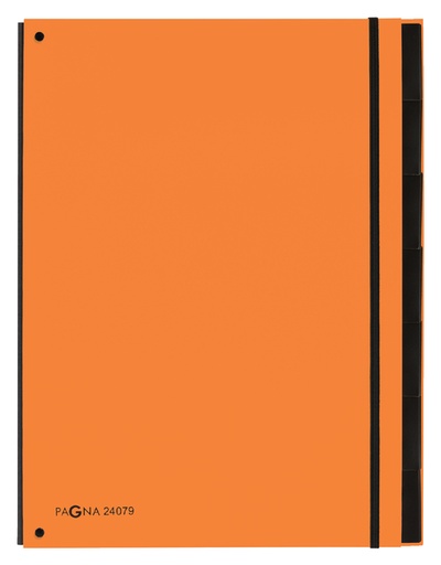 [502976] Sorteermap Pagna Trend A4 7 tabs oranje
