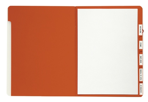 [530052] Trieur Djois A4 personnalisable 6 onglets rouge