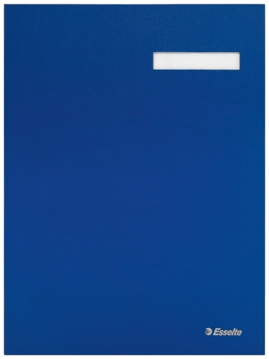 [510335] Vloeiboek Esselte karton 20 tabbladen blauw