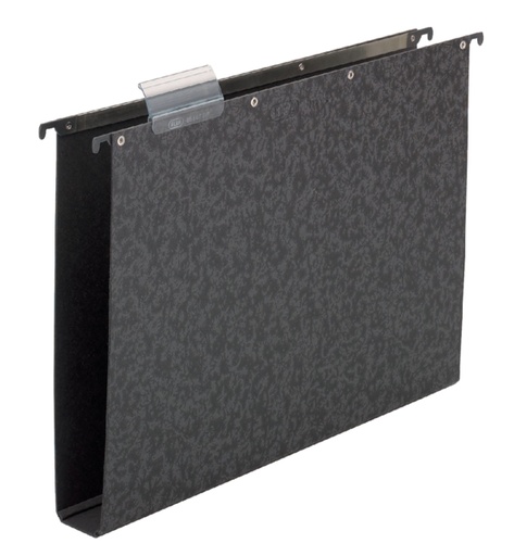 [520532] Dossier suspendu Elba Vertic panneau dur Folio 40mm noir