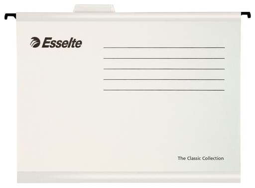 [520210] Dossier suspendu Esselte Classic A4 fond-V 345x240mm blanc