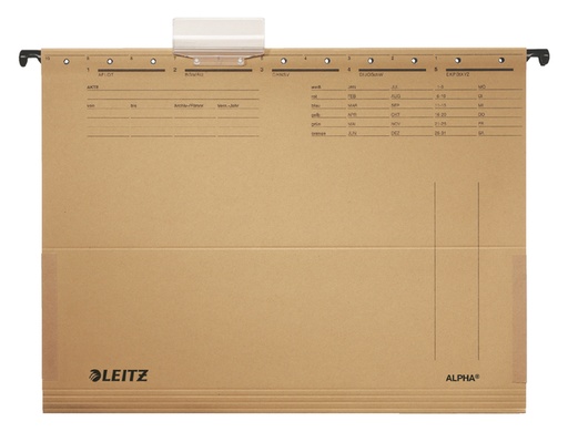 [531019] Dossier supendu Leitz Alpha A4 à soufflet 348x260mm brun naturel