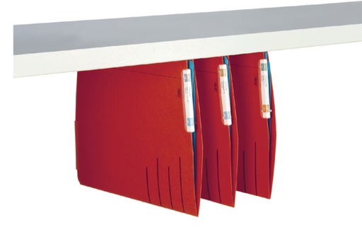 [520092] Hangmap Djois Secolor recycled lateraal voor legbord rood