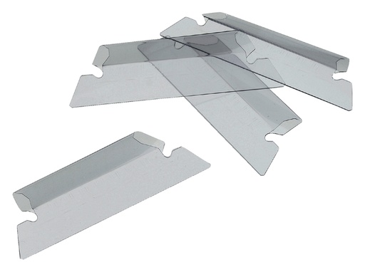 [521020] Cavalier pour dossier suspendu Djois Euroflex 50mm transparent 25 pièces