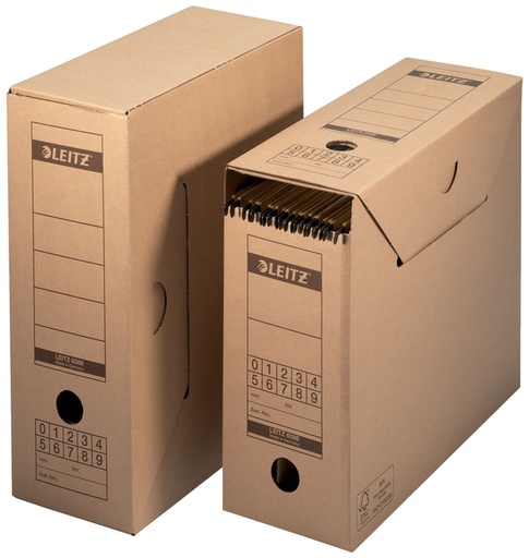 [531026] Boîte à archives avec rabat Leitz Premium 120x275x325mm brun naturel