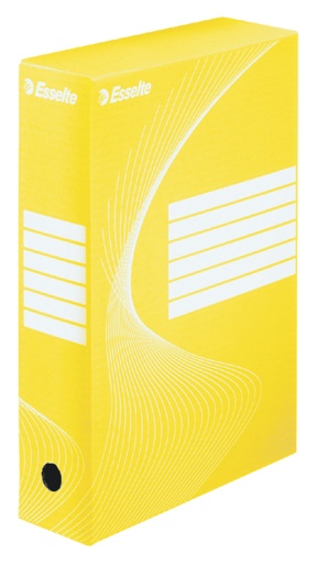 [531005] Boîte à archives Esselte Boxycolor 80mm 352x250mm jaune