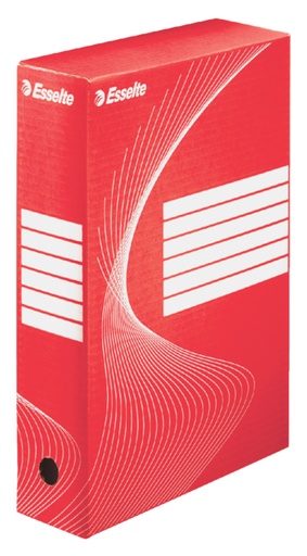[531017] Boîte à archives Esselte Boxycolor 80mm 352x250mm rouge