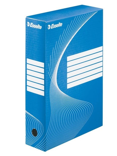 [531016] Boîte à archives Esselte Boxycolor 80mm 352x250mm bleu