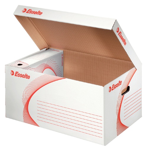 [531008] Conteneur archive avec couvercle Esselte 560x265x380mm blanc