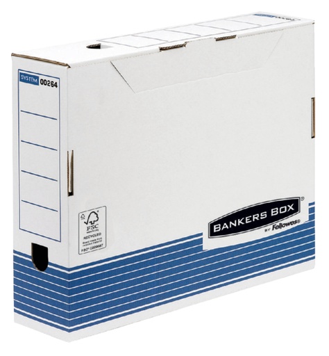 [531053] Archiefdoos Bankers Box System A4 80mm wit blauw