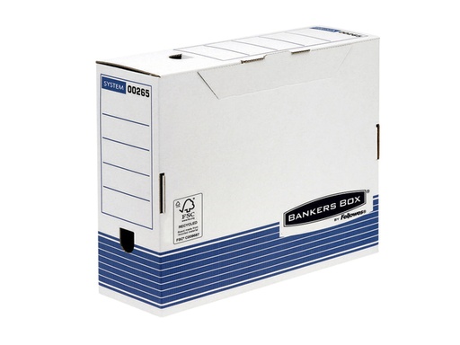 [531054] Archiefdoos Bankers Box System A4 100mm wit blauw