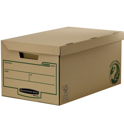 [531046] Conteneur à archives Bankers Box Earth Flip Top brun