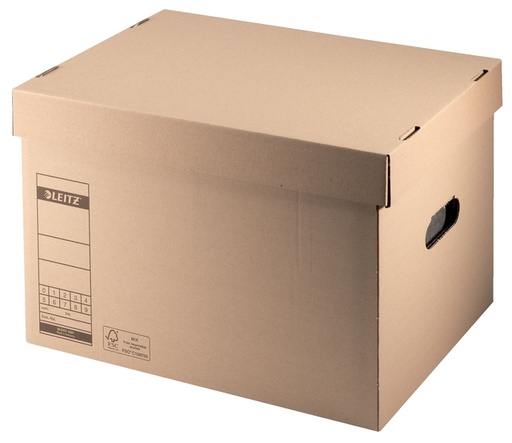 [531020] Conteneur archive et de transport Leitz Premium avec couvercle 335x280x440mm brun
