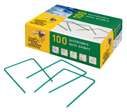 [531535] Bundelbeugel Loeff's 1215 Quickbinder 100mm groen 100 stuks