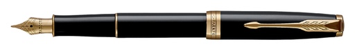 [600459] Vulpen Parker Sonnet black lacquer GT medium