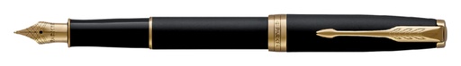 [600230] Stylo plume Parker Sonnet Matte Black Lacquer GT Medium