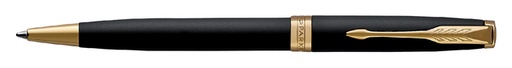 [600232] Stylo bille Parker Sonnet Matte Black Lacquer GT Medium
