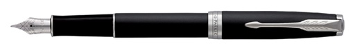 [600235] Vulpen Parker Sonnet matte black lacquer CT medium