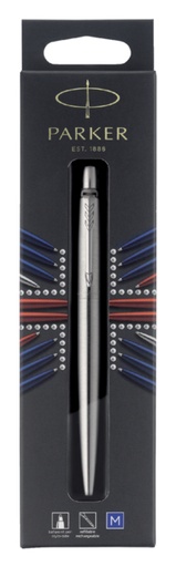 [600806] Balpen Parker Jotter stainless steel CT medium blister à 1 stuk