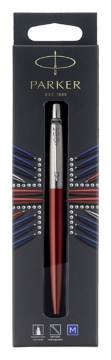 [600809] Balpen Parker Jotter Kensington red CT medium blister à 1 stuk
