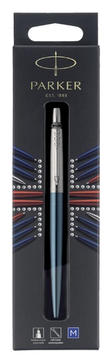 [600846] Balpen Parker Jotter Waterloo blue CT medium blister à 1 stuk