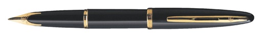 [600485] Vulpen Waterman Carene Sea black lacquer GT medium