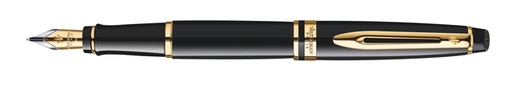 [600644] Stylo plume Waterman Expert Noir Laqué GT Medium