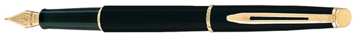 [600804] Stylo plume Waterman Hémisphère Noir Mat GT Fin