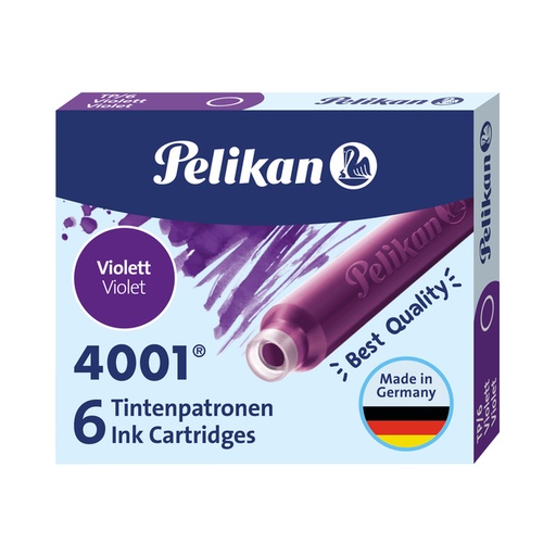 [609618] Inktpatroon Pelikan 4001 violet 6 stuks