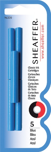 [609552] Inktpatroon Sheaffer skrip classic blauw blister à 5 stuks