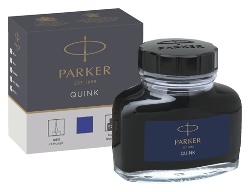 [609003] Encre stylo plume Parker Quink permanent 57 ml bleu