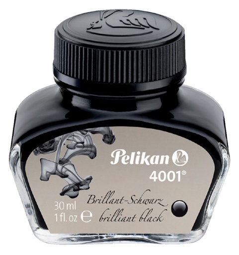 [609021] Encre pour stylo plume Pelikan 4001 30ml noir brillant