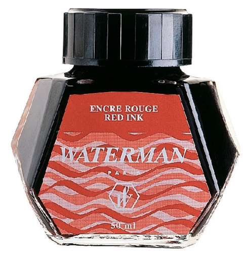 [609052] Vulpeninkt Waterman 50ml standaard rood